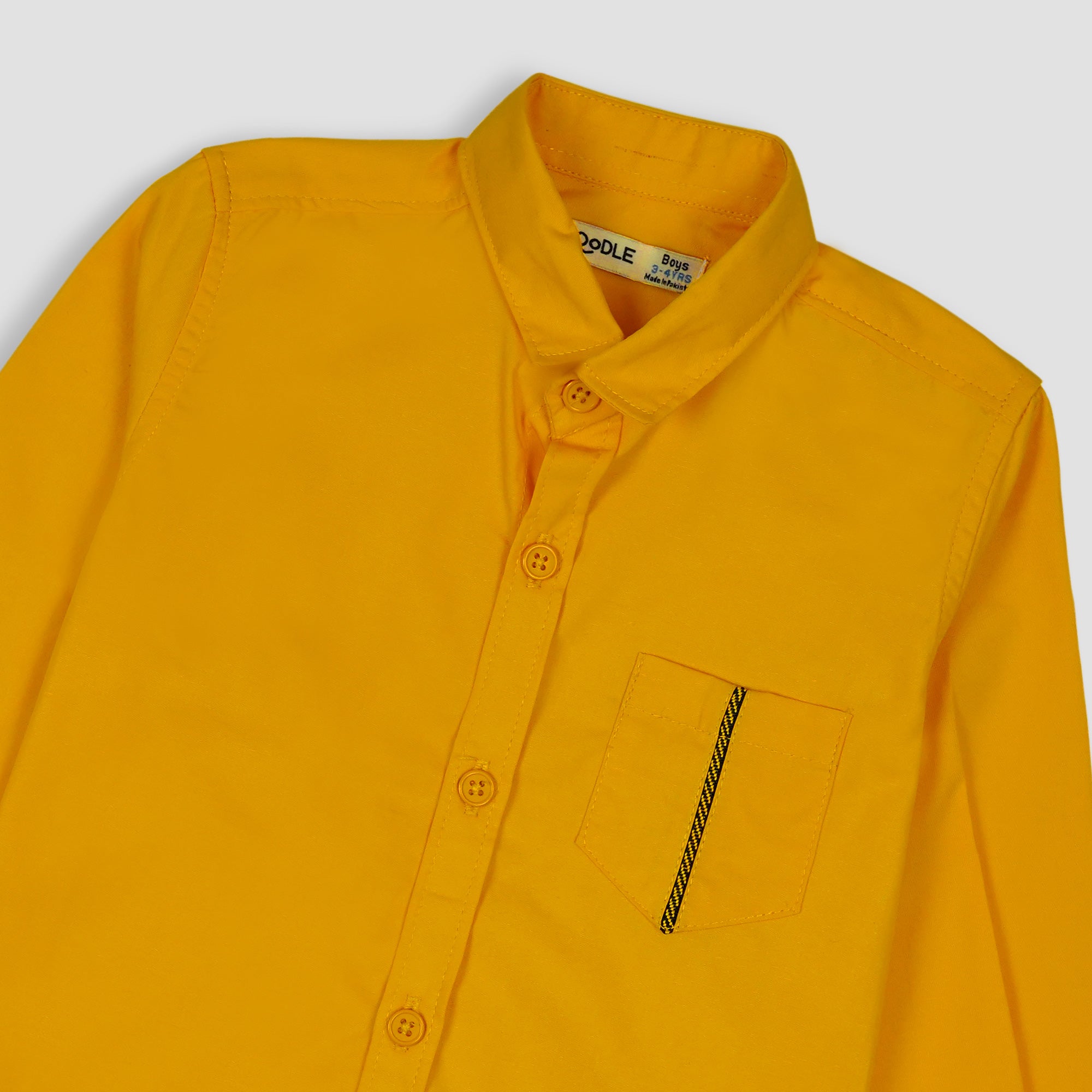 BOYS CUT&SEW FASHION POCKET SHIRT-005419-MST