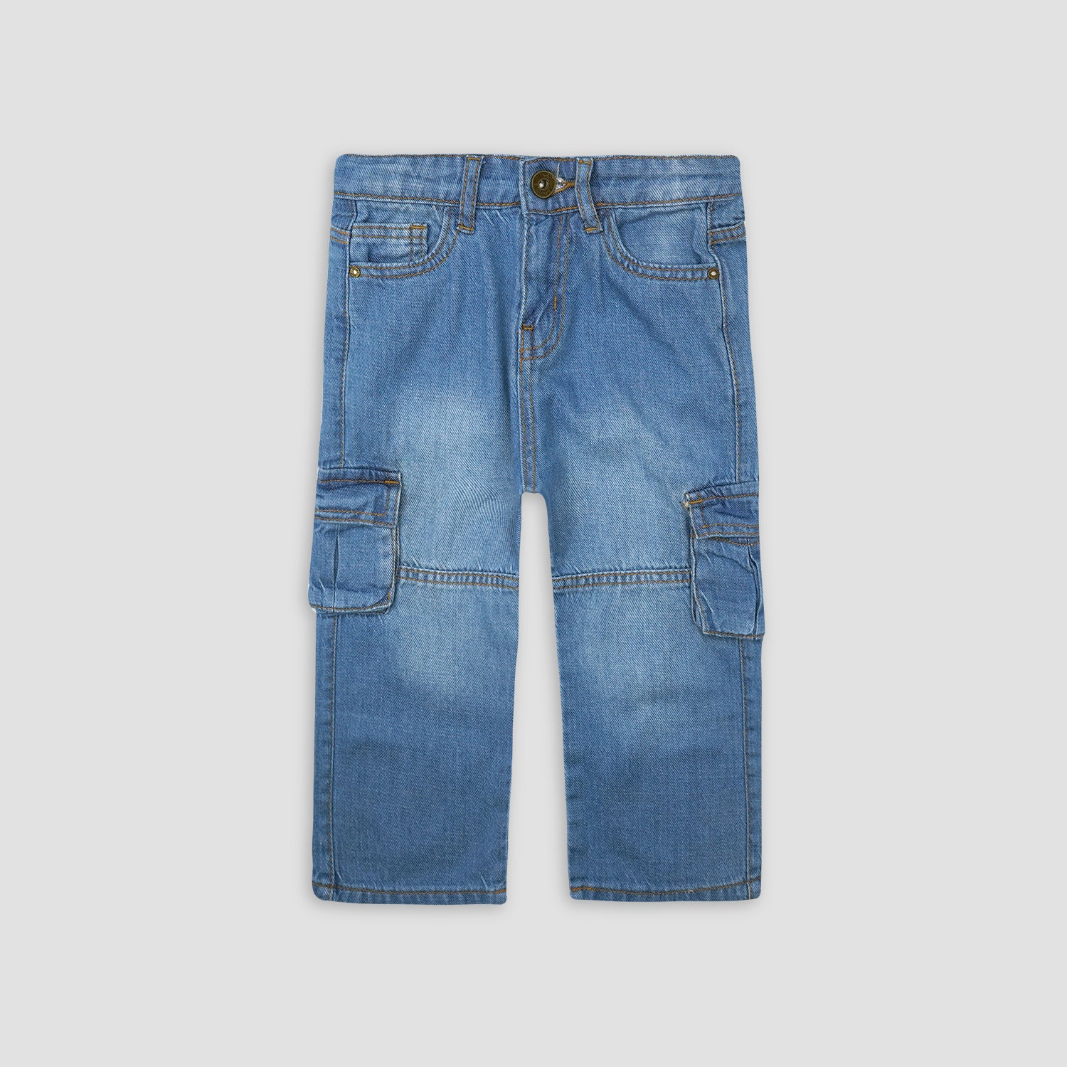 Girls Sky Blue Bell Bottom Jeans