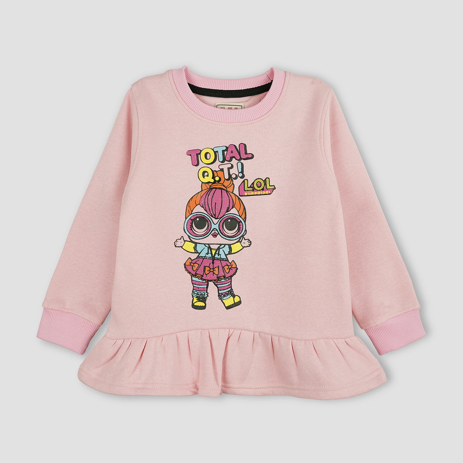 GIRLS GRAPHIC SWEAT SHIRT-006009-PCH