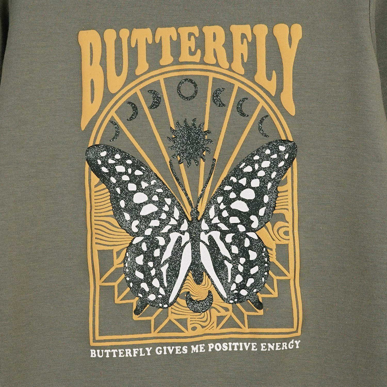 GIRLS BUTTERFLY GRAPHIC TEE-006022-BRW