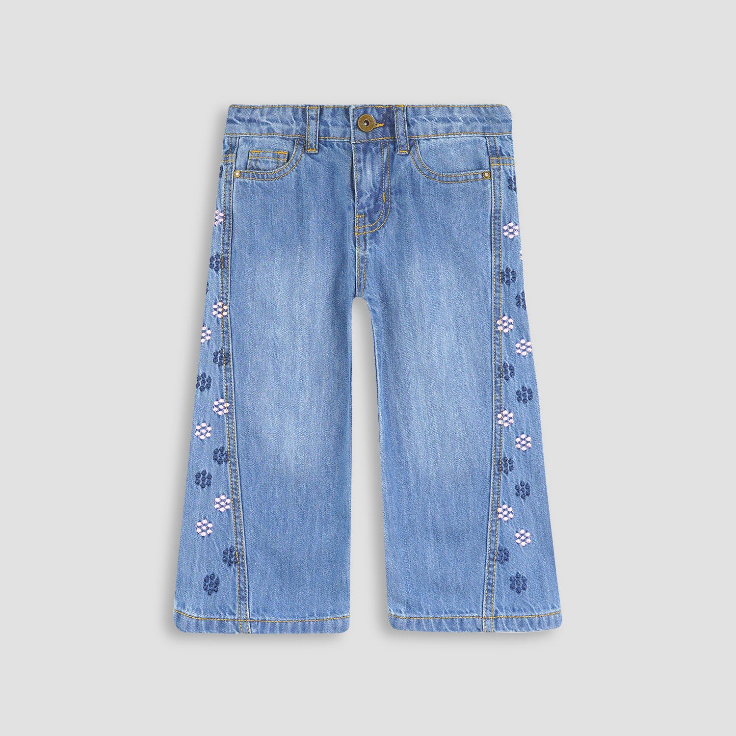 Girls Jeans Fashion Emb-006029-SKB