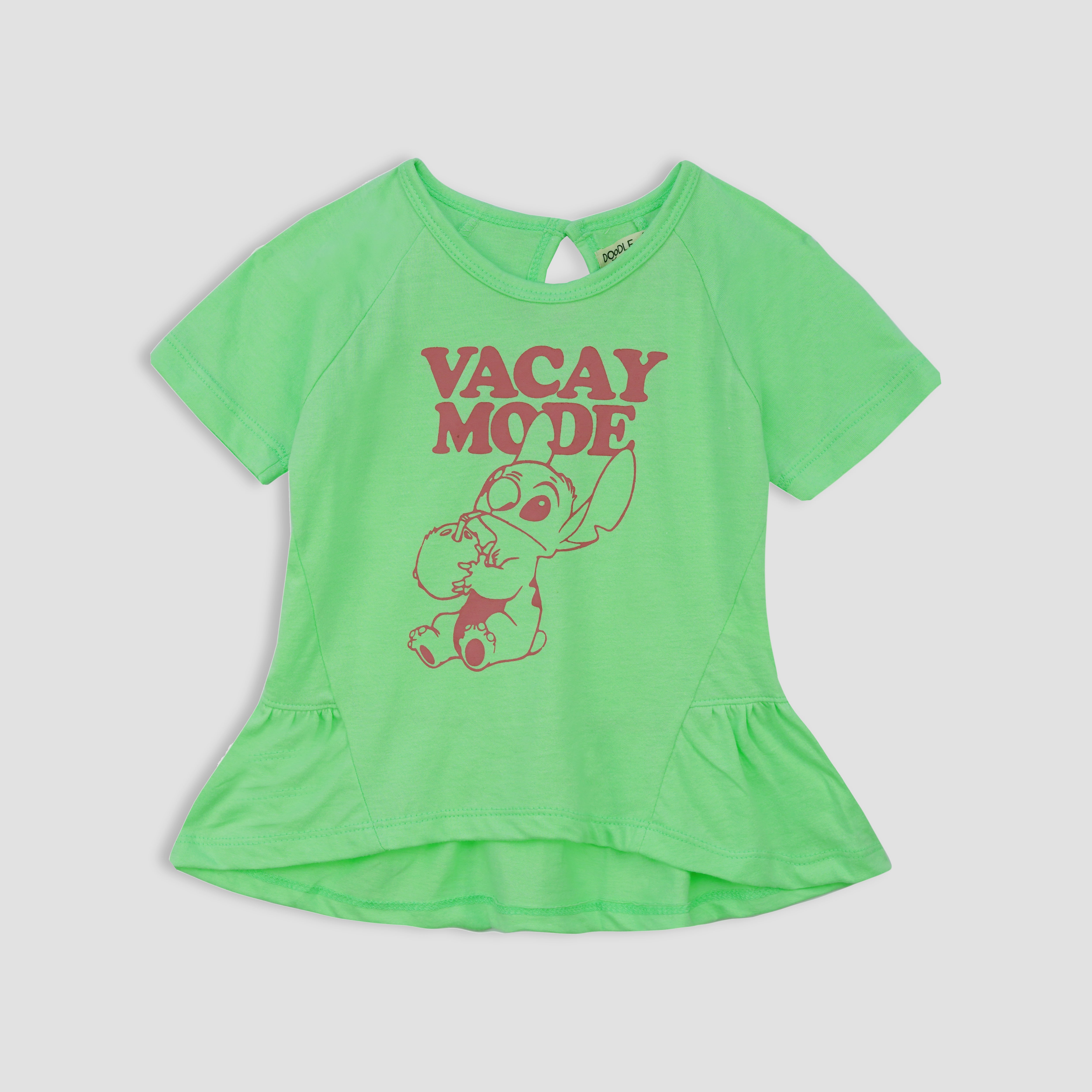 High Low Raglan  Graphic Tee