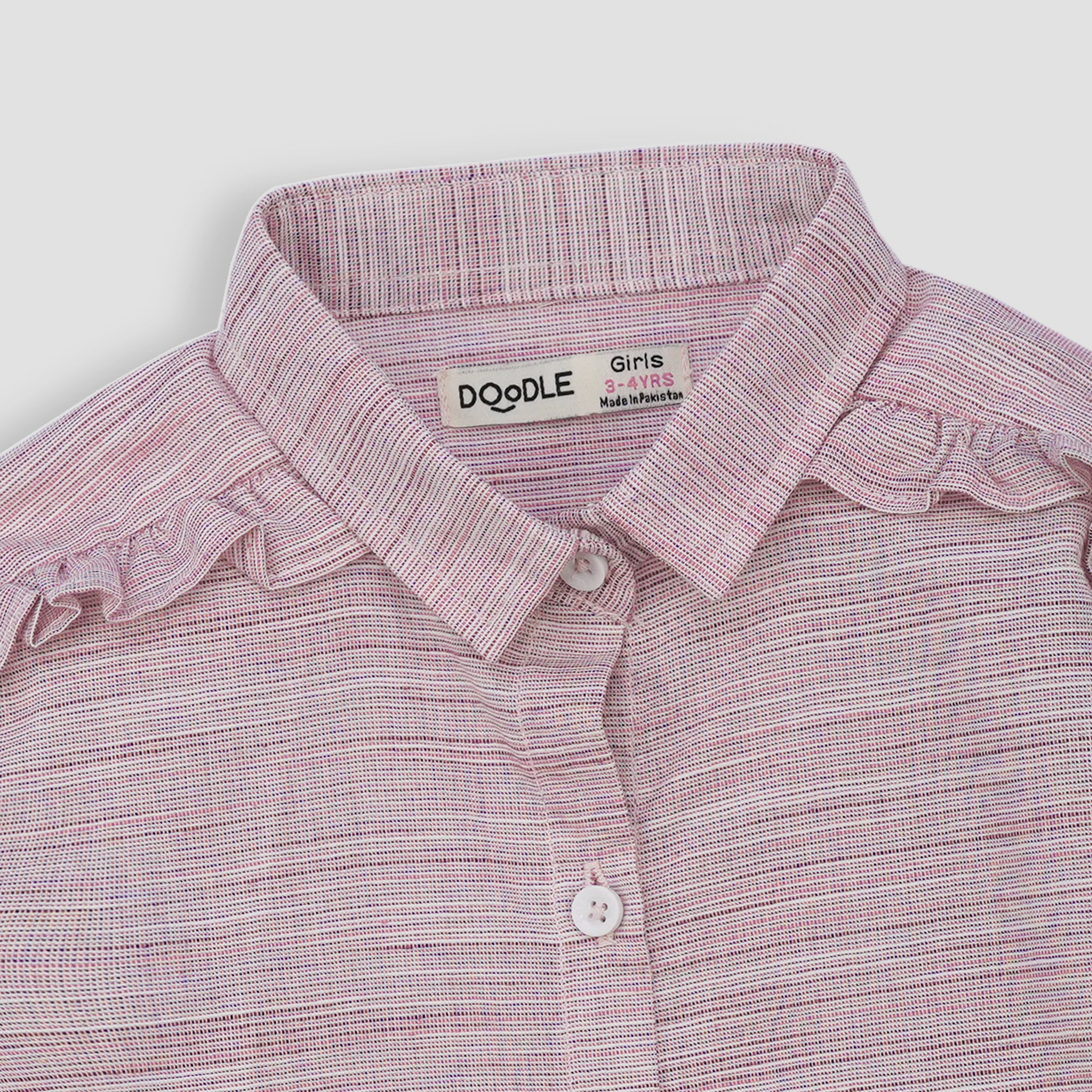 Button Down Shirt With Frill