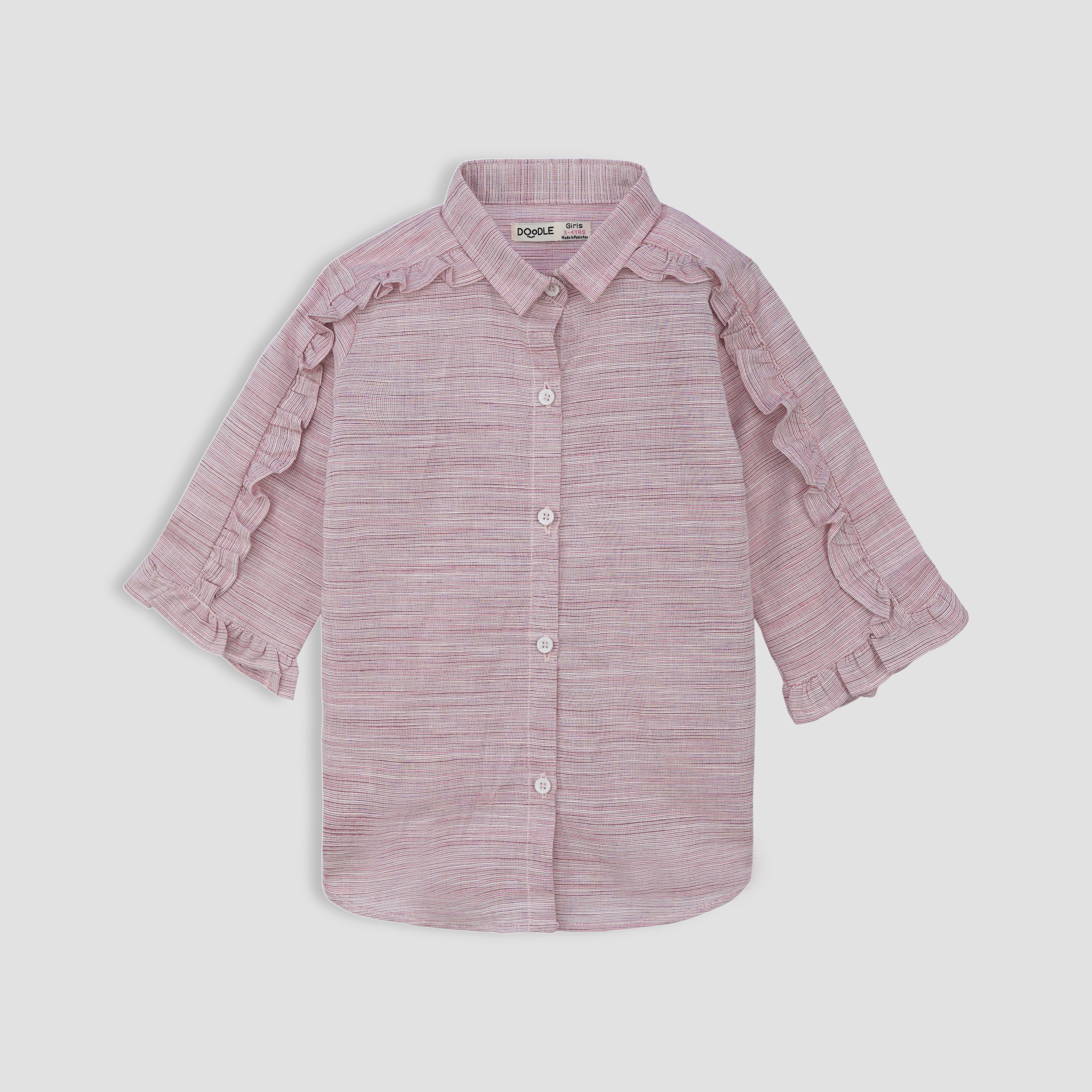 Button Down Shirt With Frill