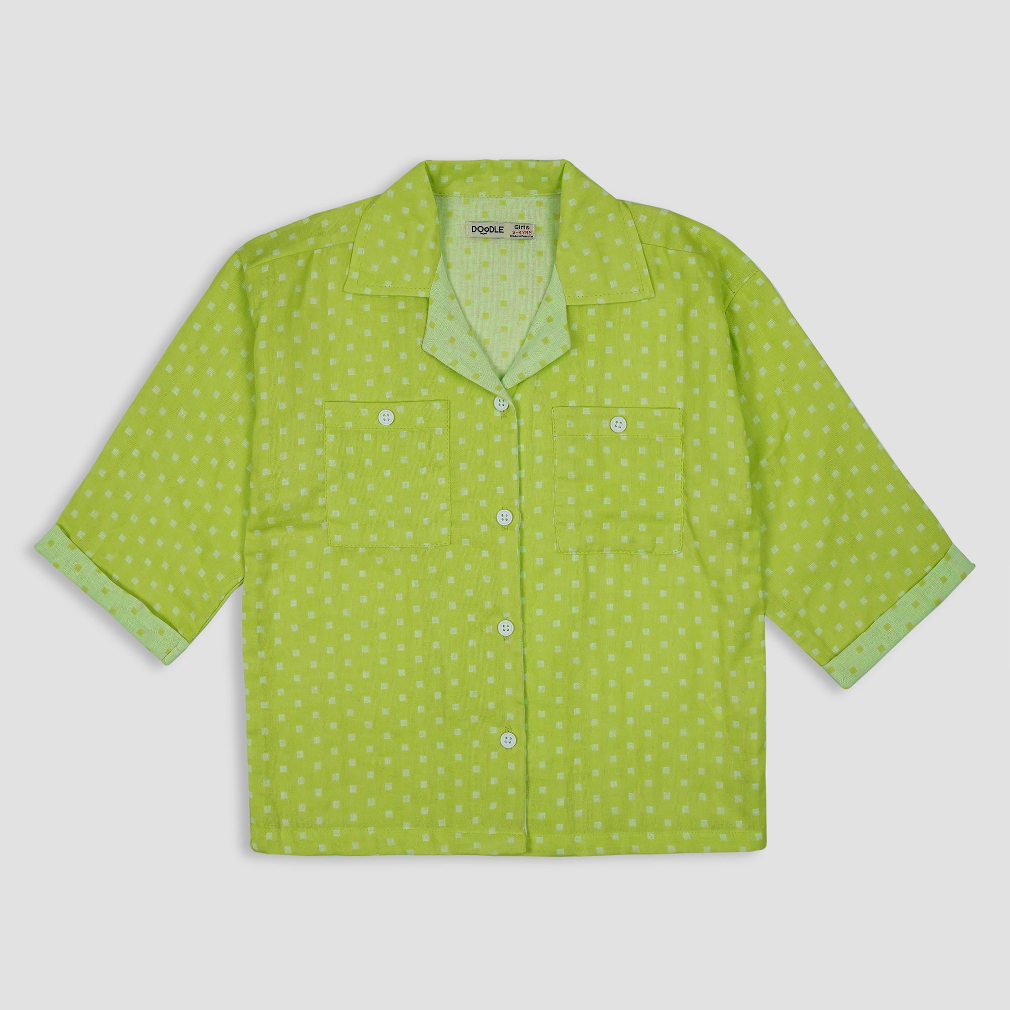 GIRLS BEACH COLLAR SHIRT-006121-GPT