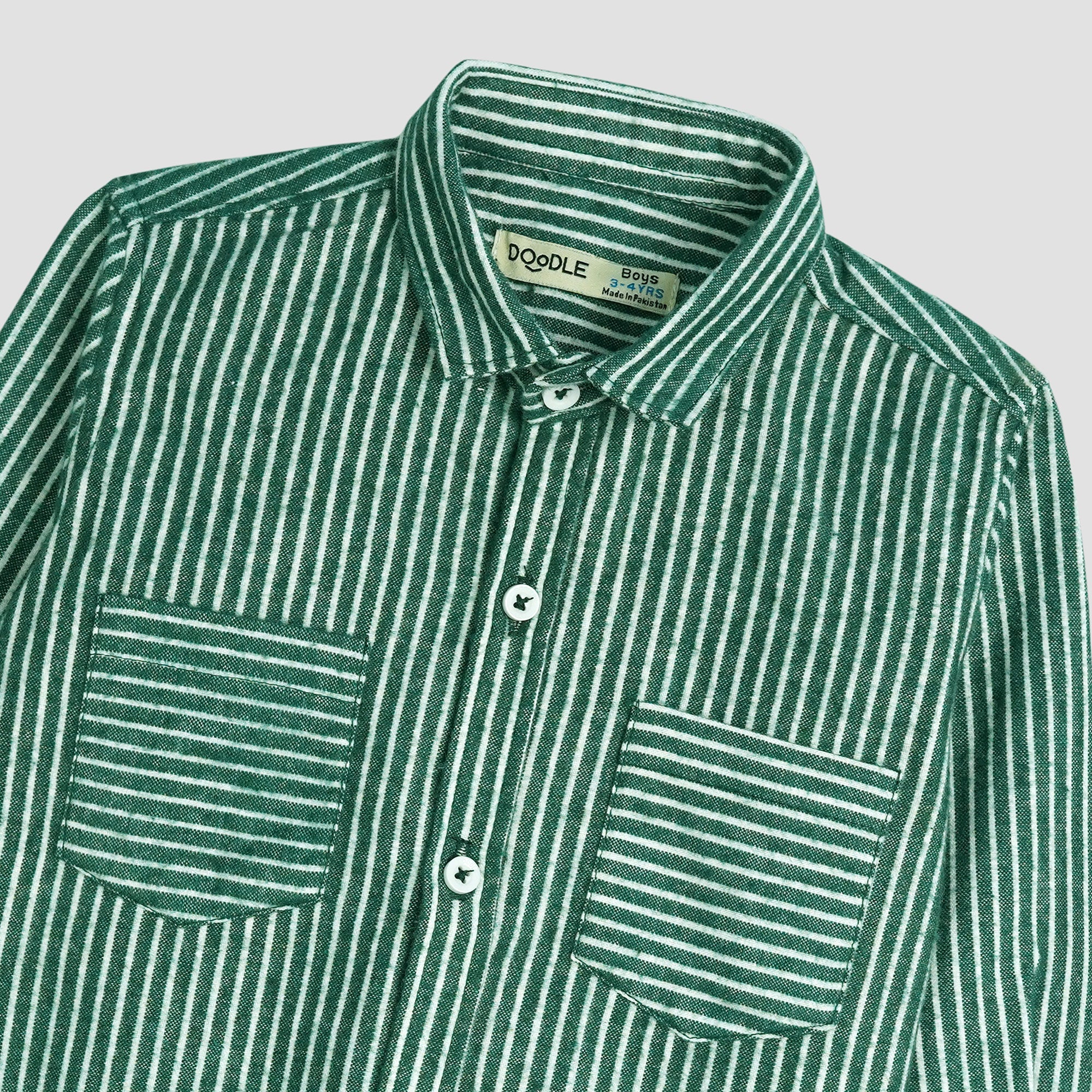 NARROW LINE FLANNEL SHIRT