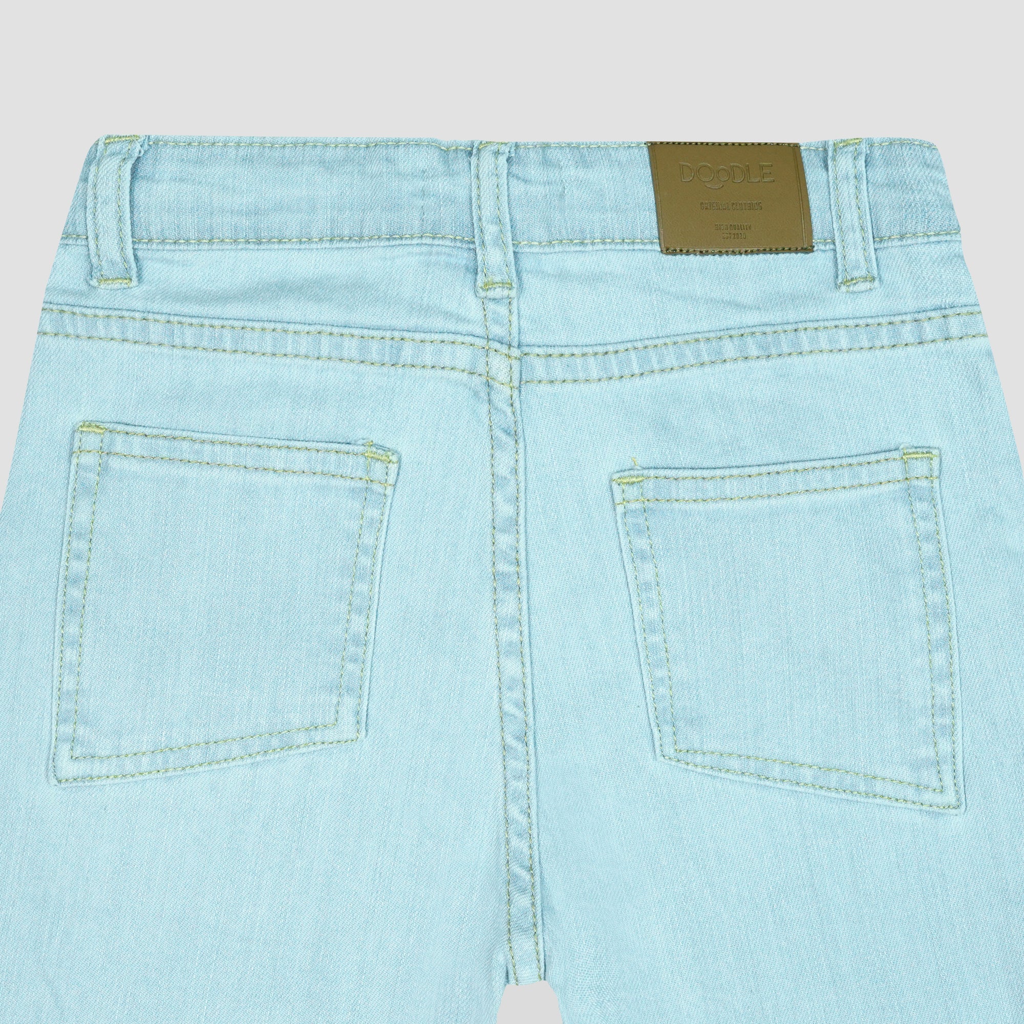 DBJ-03-FASHION POCKET STRAIGHT LEG JEANS
