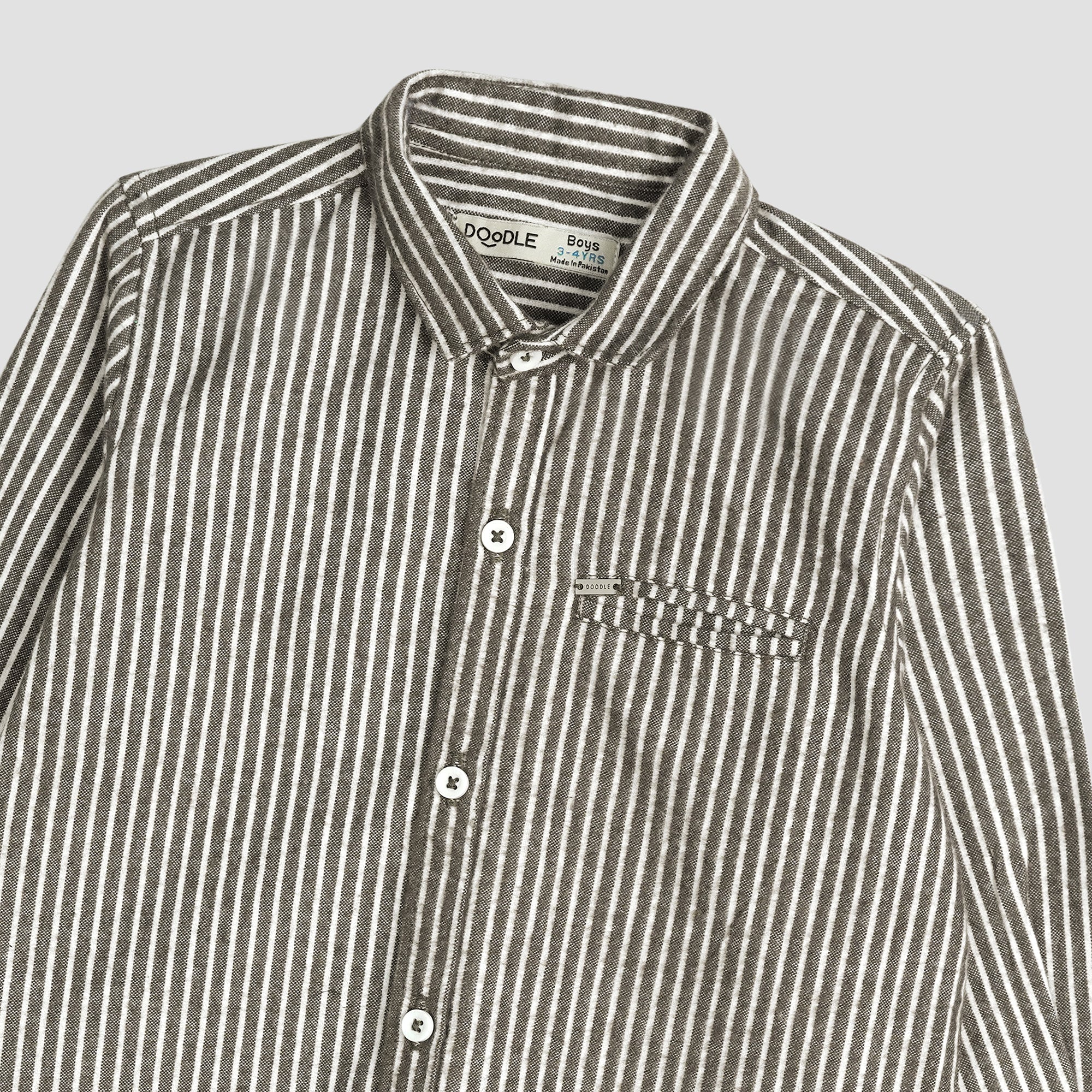 BONE POCKET STRIPER FLANNEL SHIRT