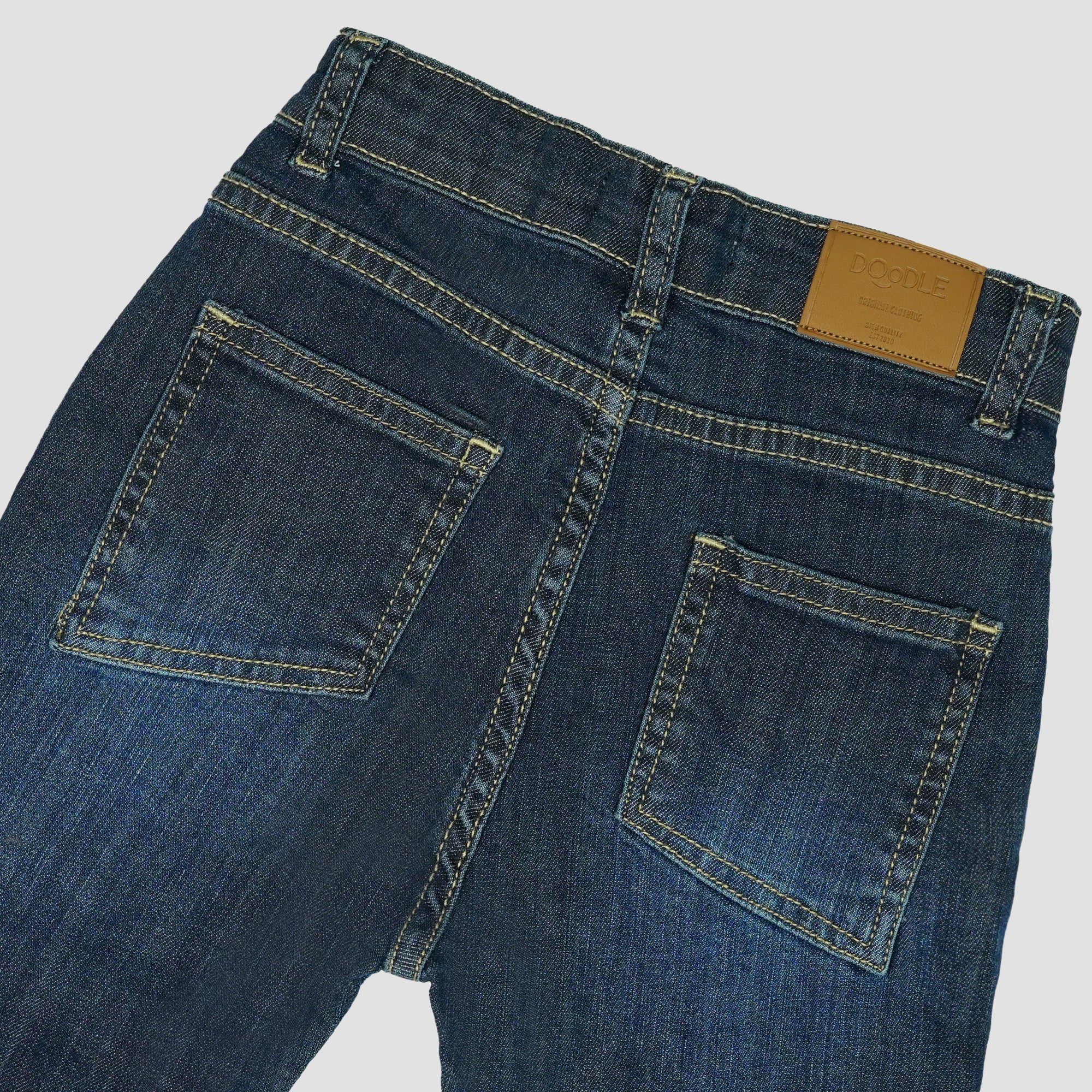 DBJ-03-FASHION POCKET STRAIGHT LEG JEANS