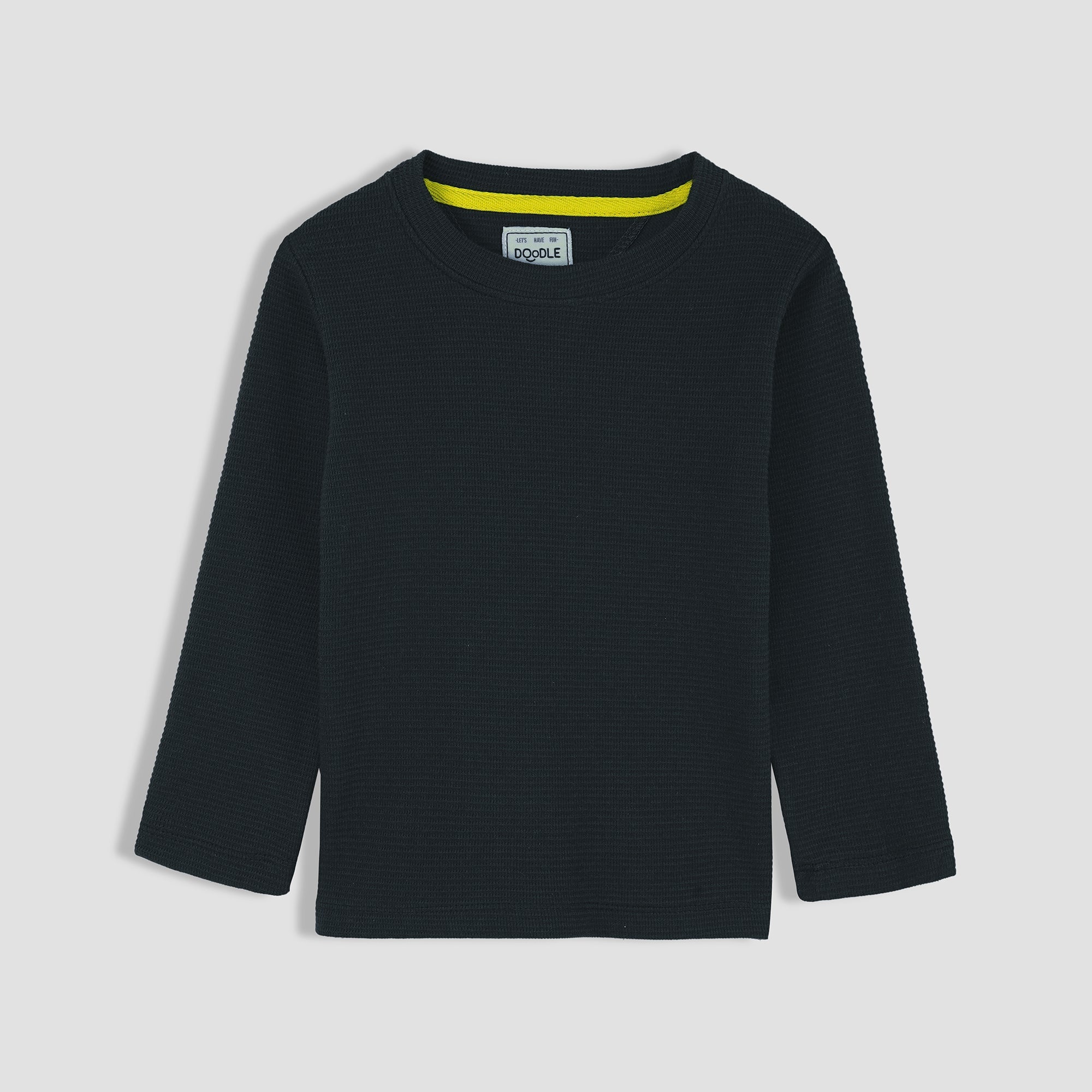 WAFFLE BASIC SWEAT SHIRT