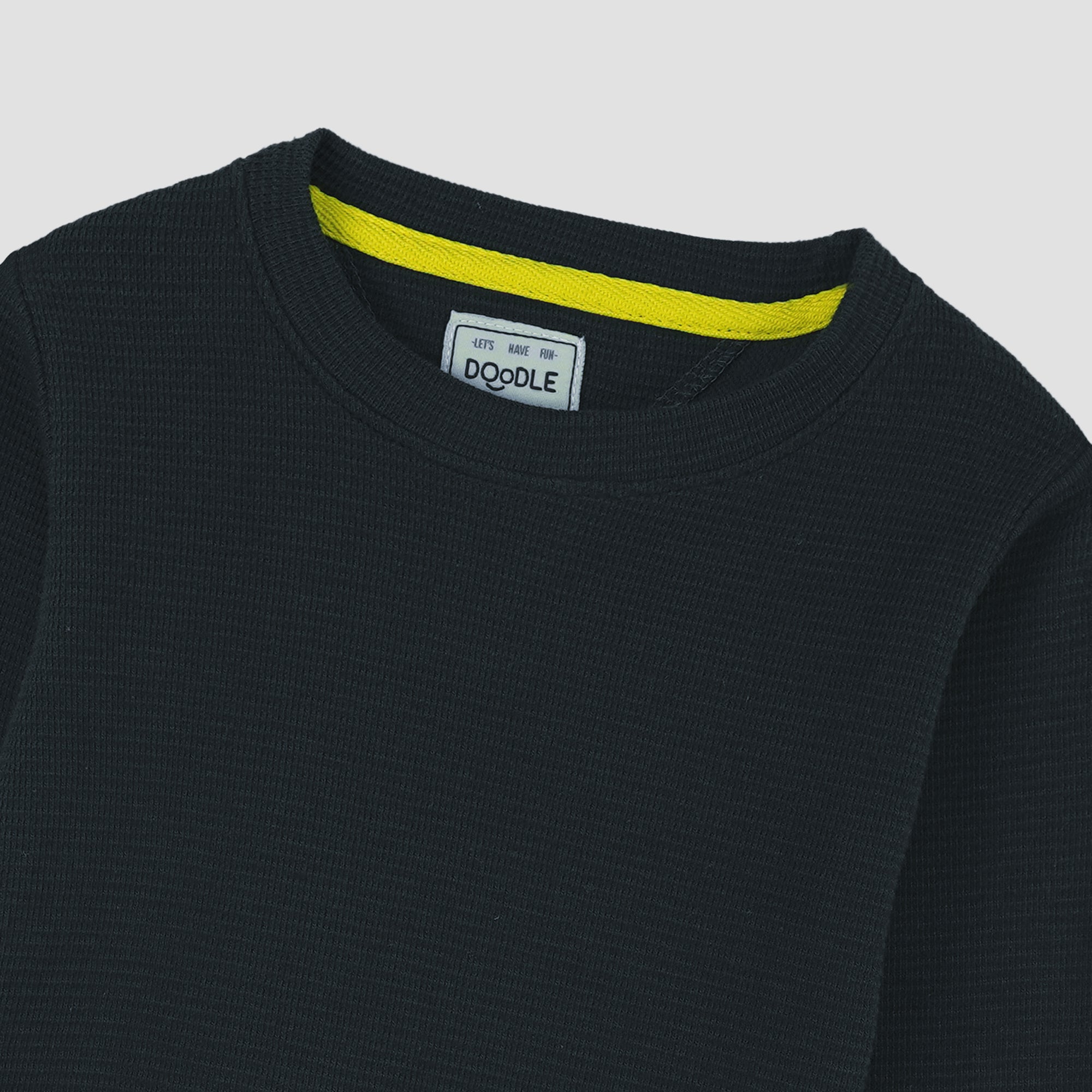 WAFFLE BASIC SWEAT SHIRT