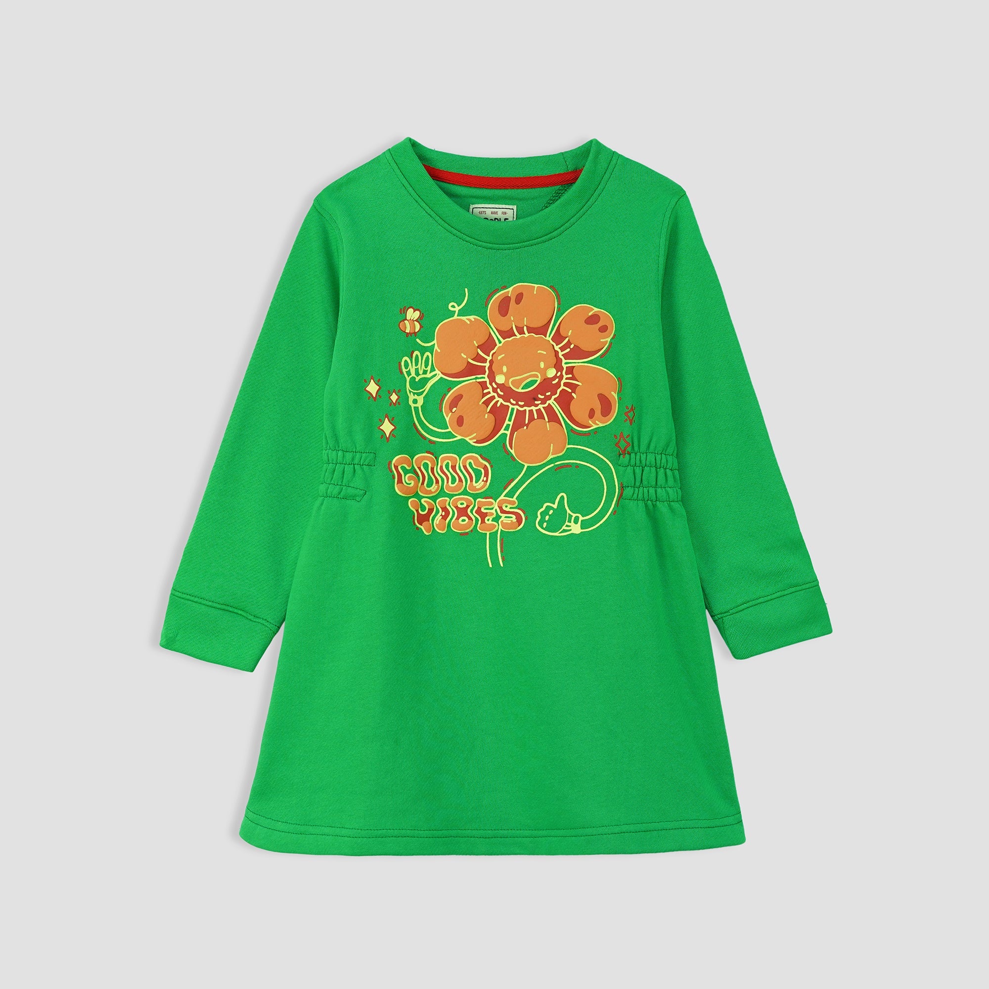 GOOD VIBE GRAPHIC LONG SWEAT SHIRT