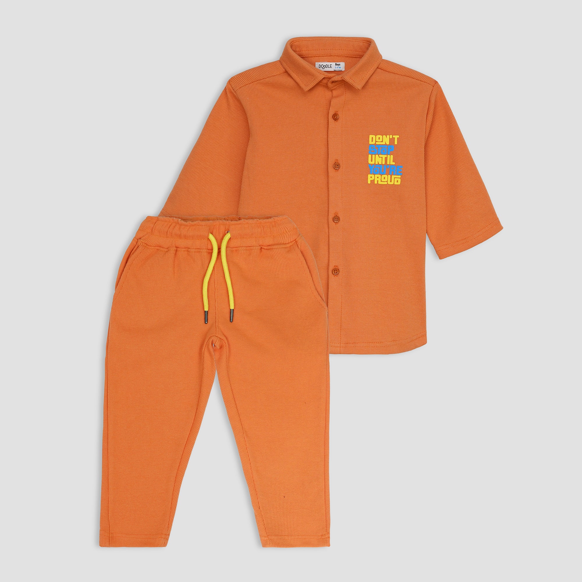 QUARTER RIB BUTTON DOWN CO-ORD SET