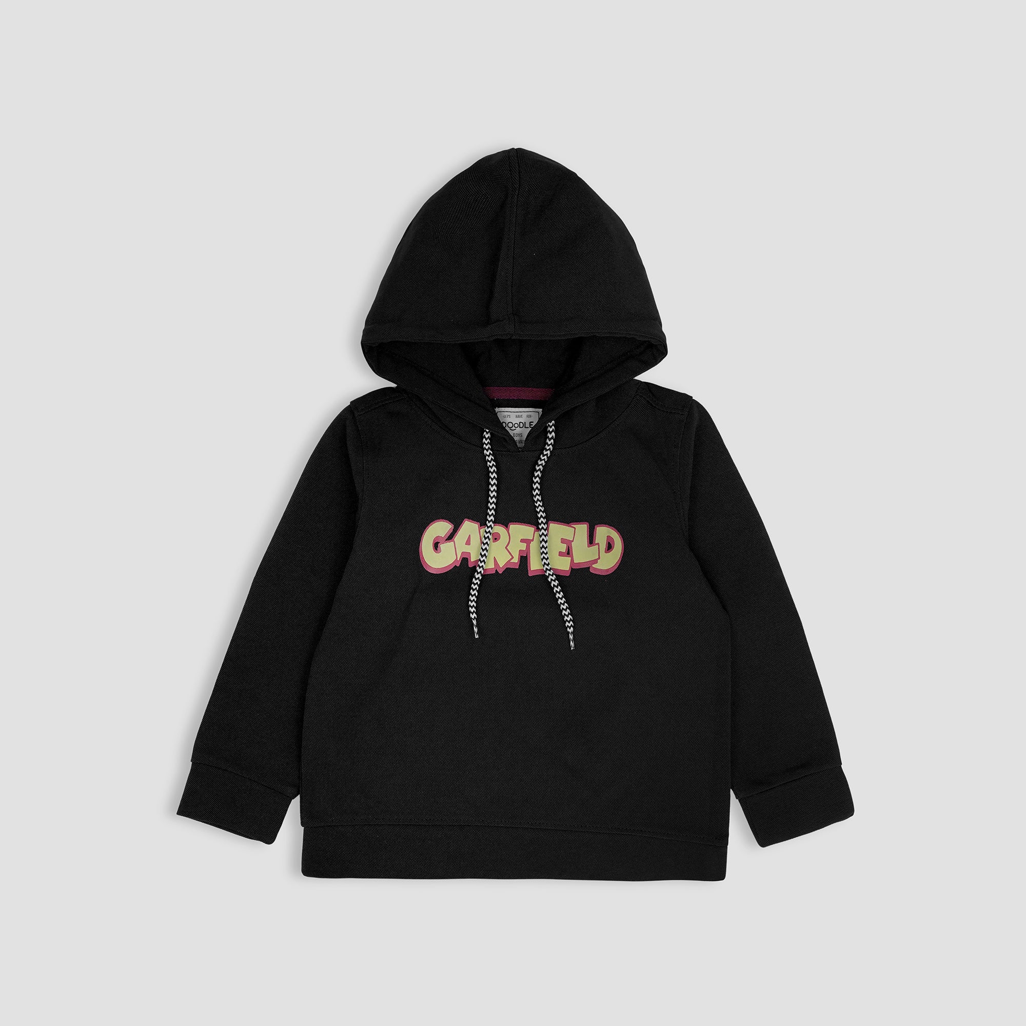 FULL SLEEVE PRINTED POLO SHIRT WITH HOOD