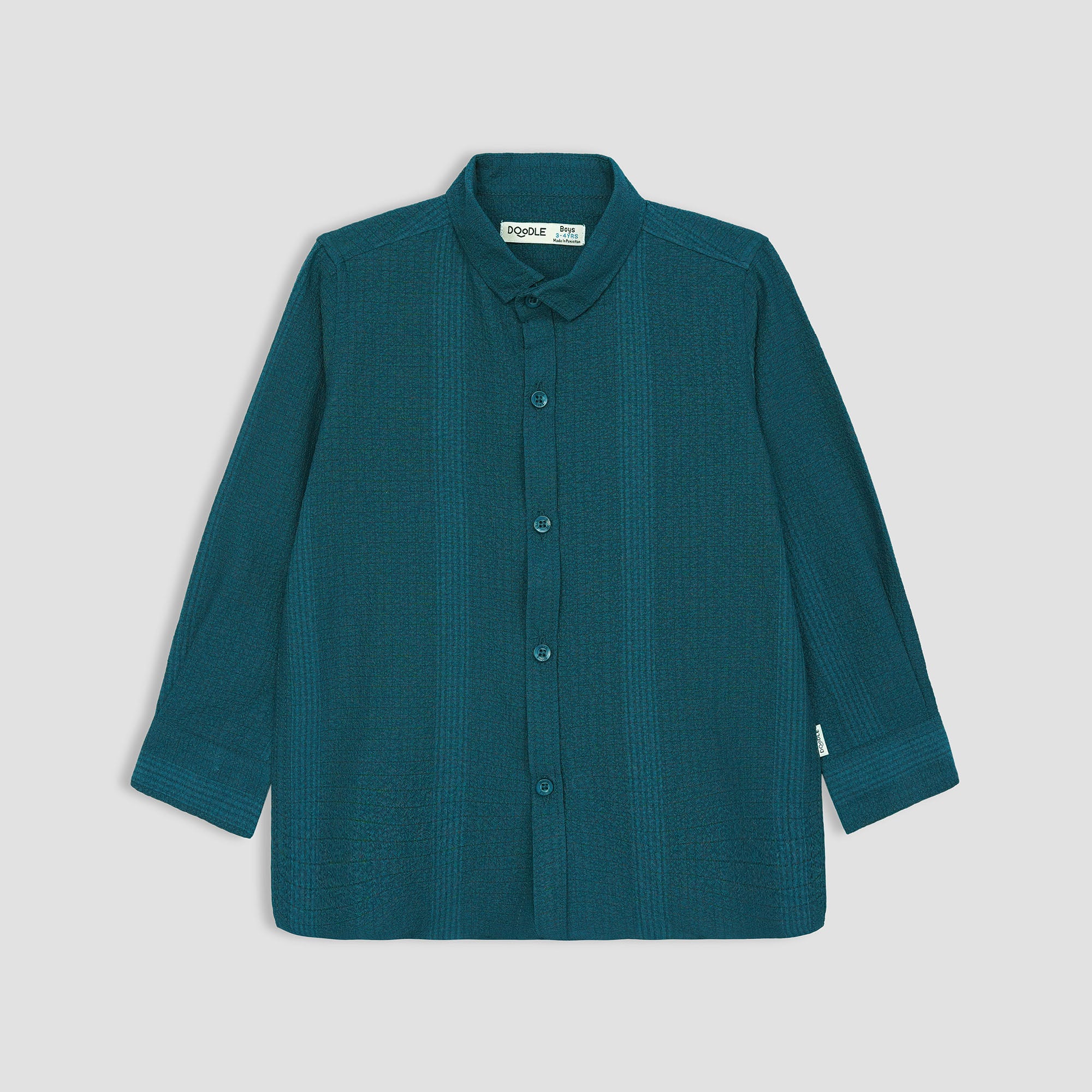 SELF TEXTURE SOLID SHIRT