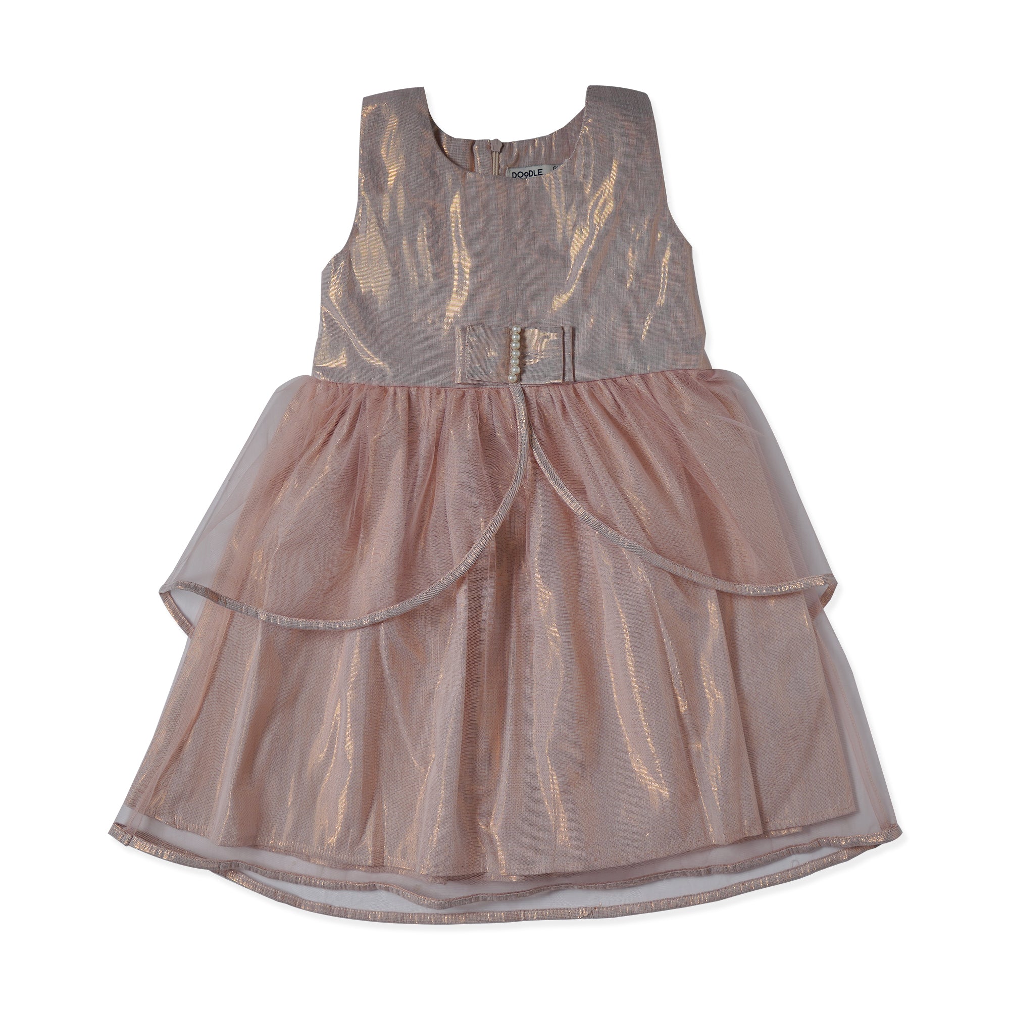 Peach Frilled Frock