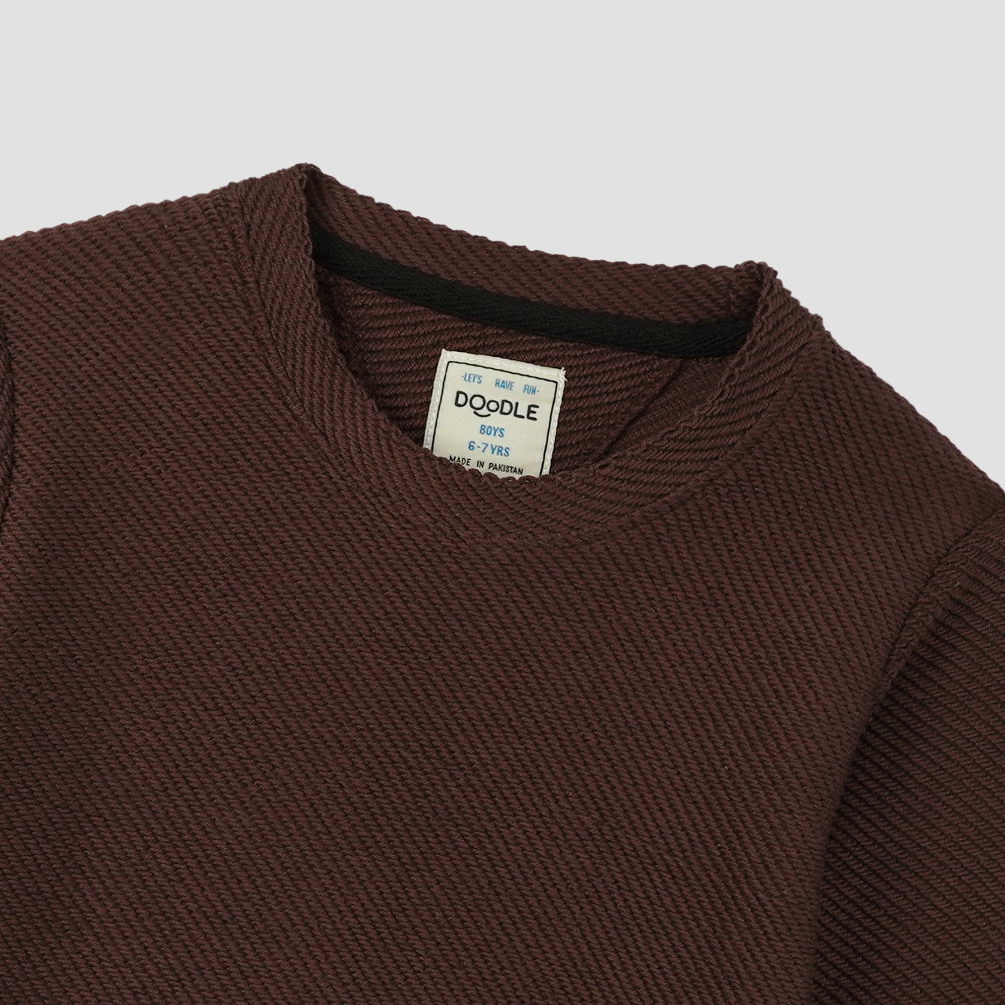 SELF TEXTURED SWEAT SHIRT