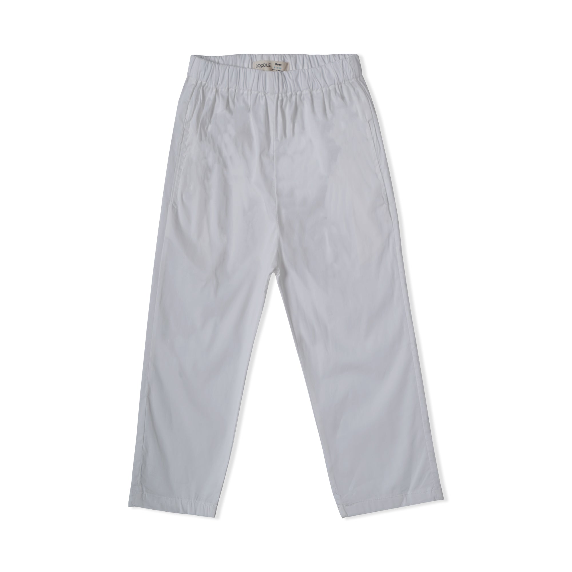 White Woven Trousers
