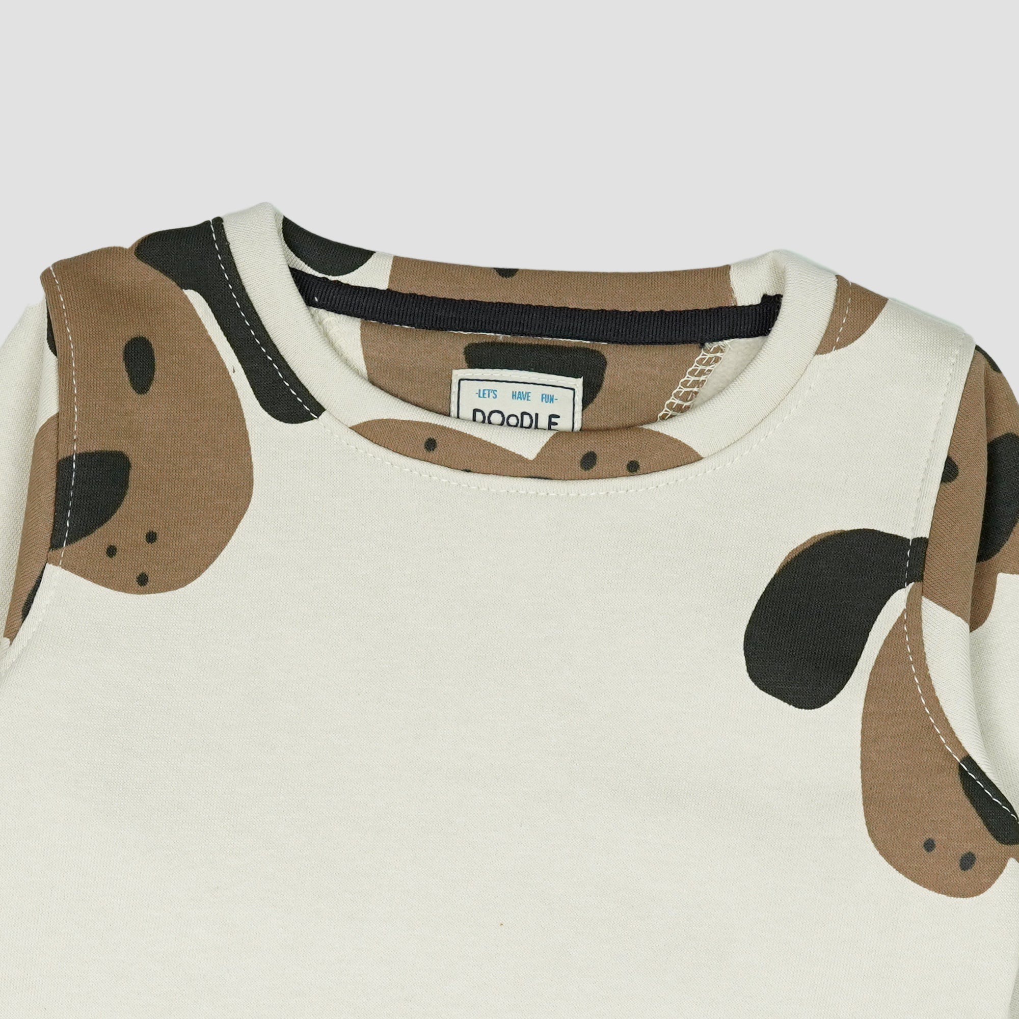 KBSS-47-SELF PRINTED SWEAT SHIRT