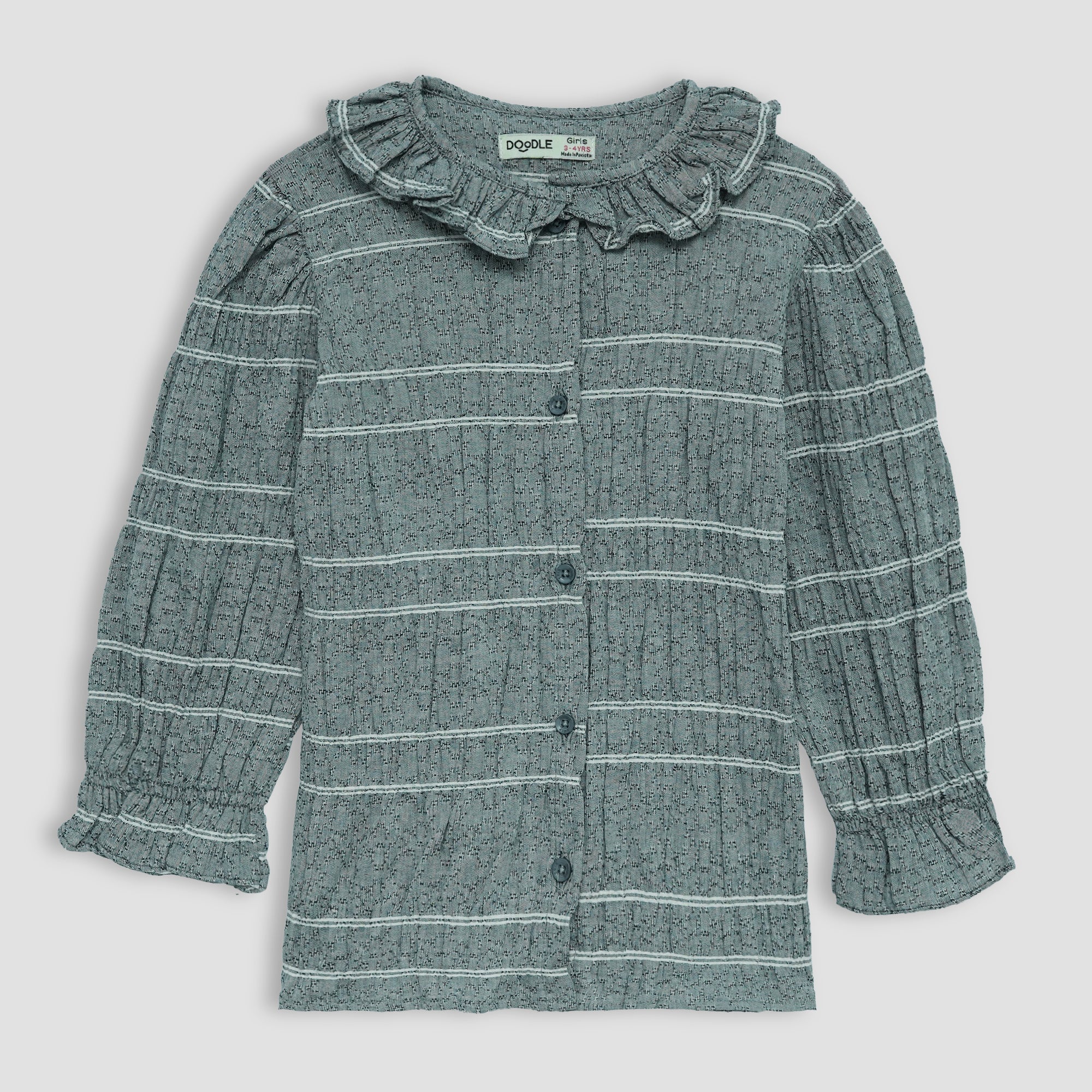 WKG-09-TUNIC WITH DIAGONAL FRILL