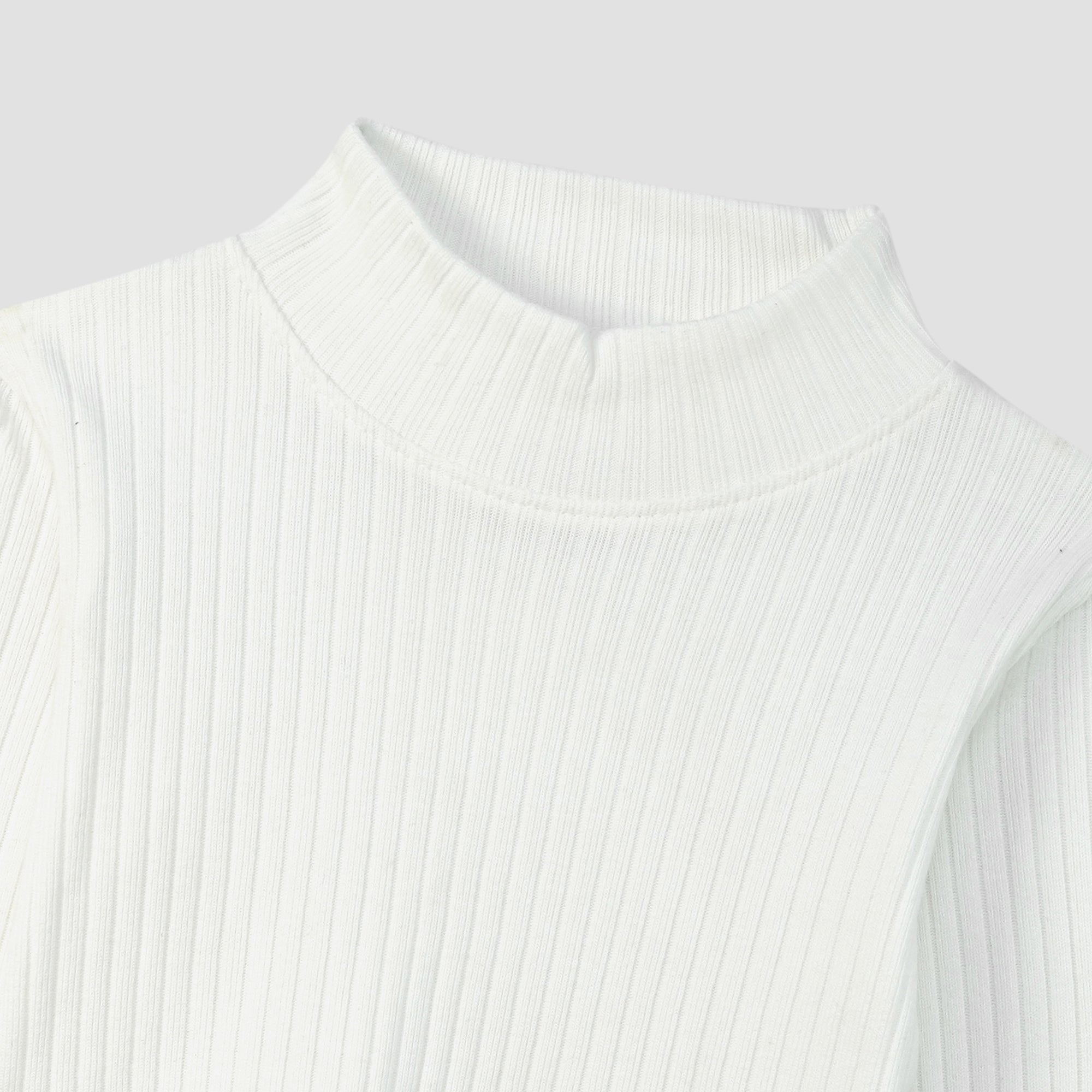 MOCK NECK DROP NIDDLE TEE