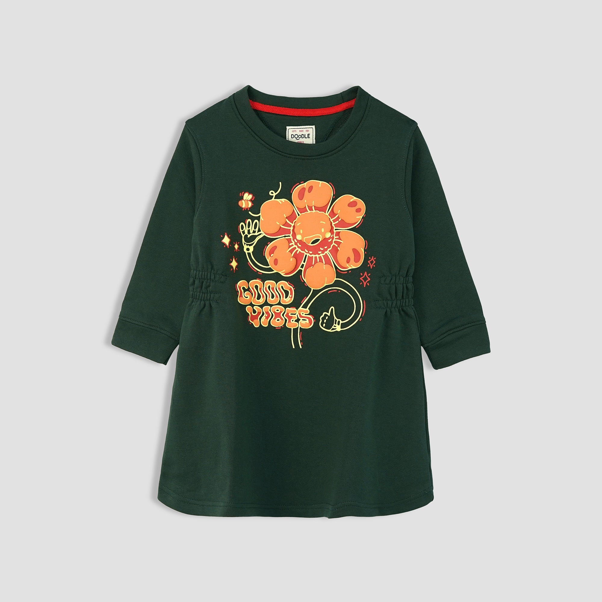 GOOD VIBE GRAPHIC LONG SWEAT SHIRT