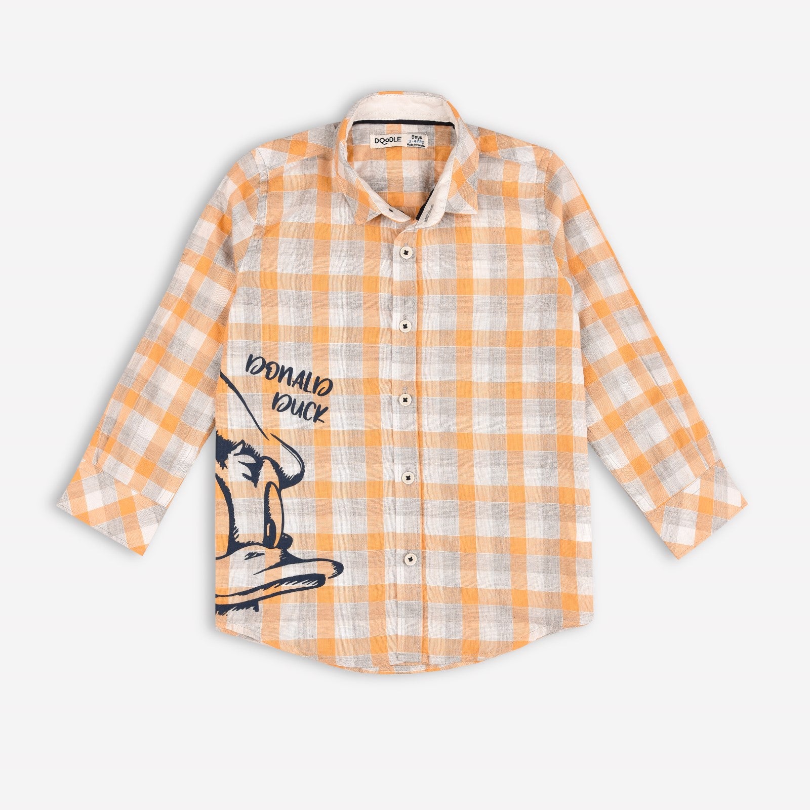 Orange Donald Duck Casual Shirt