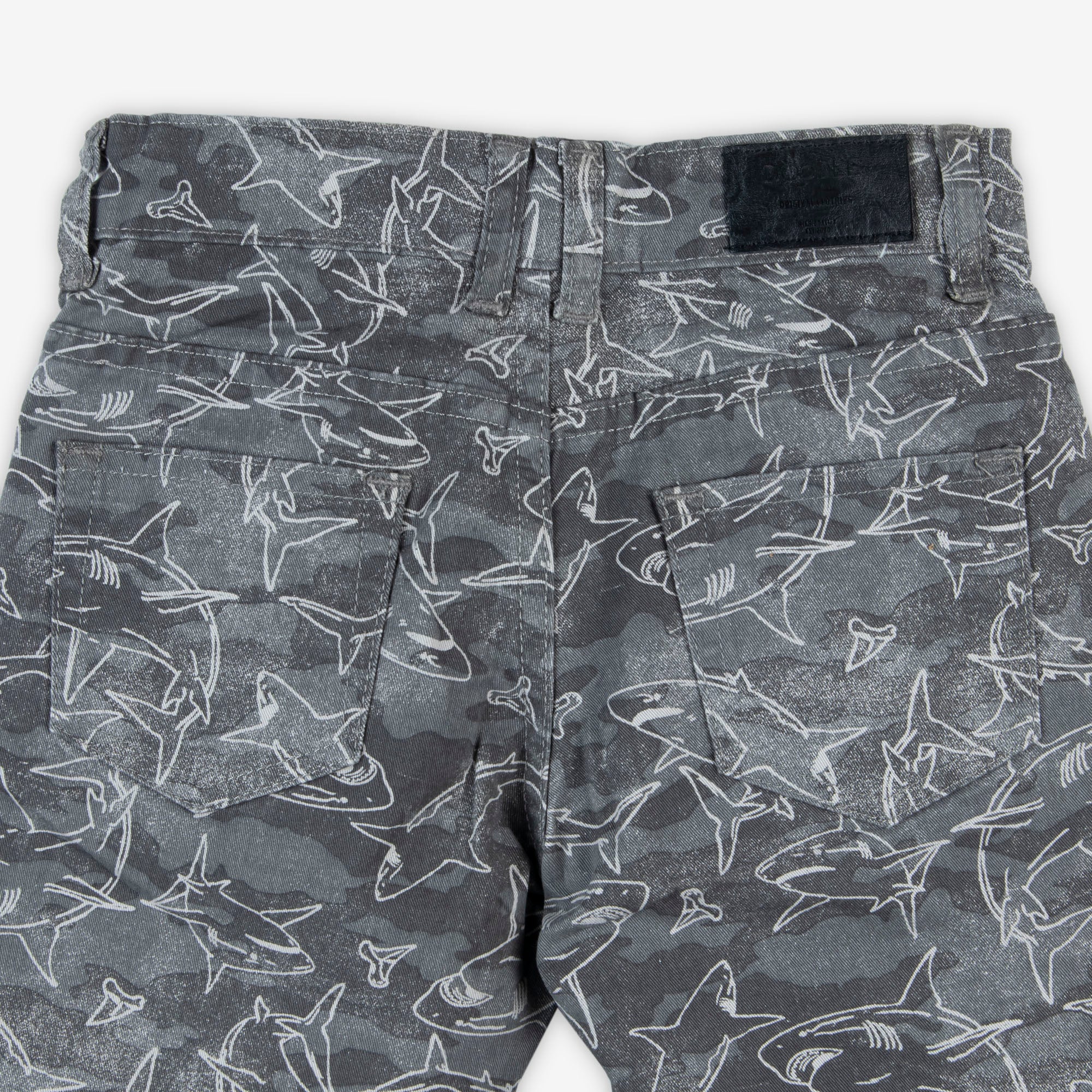 Shark Cotton Printed Shorts