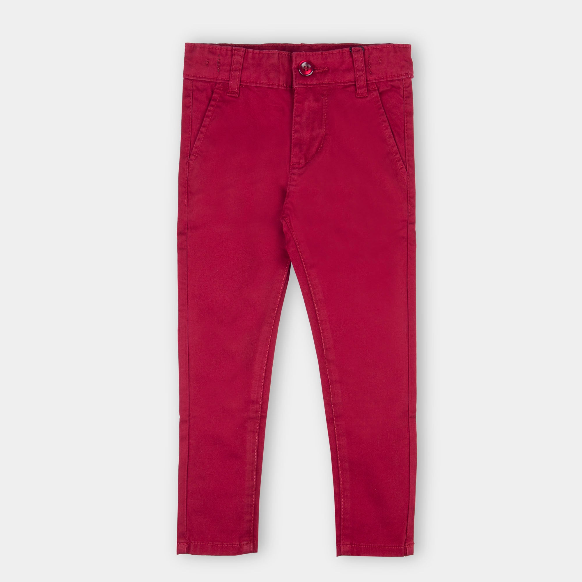 Boys Bold Red Chino Pants