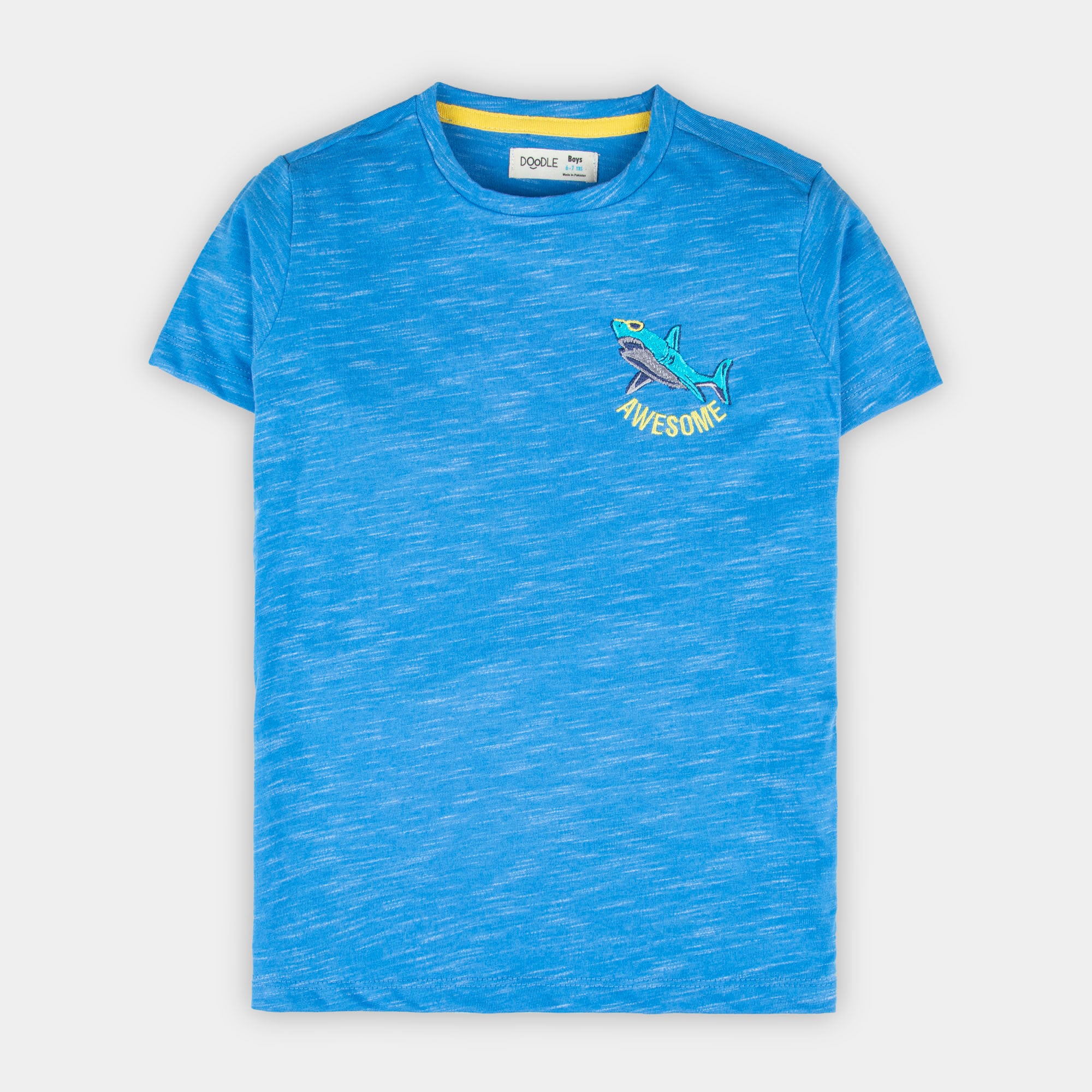 Blue Fish Embroidered T-Shirt