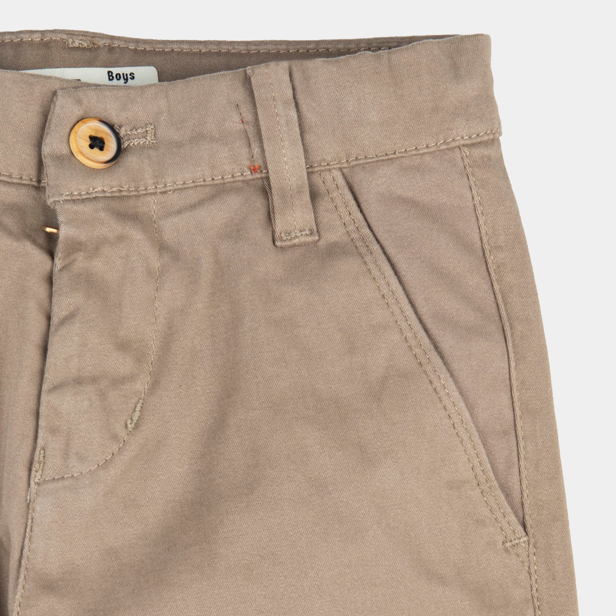 Boys Light Brown Chino Bone