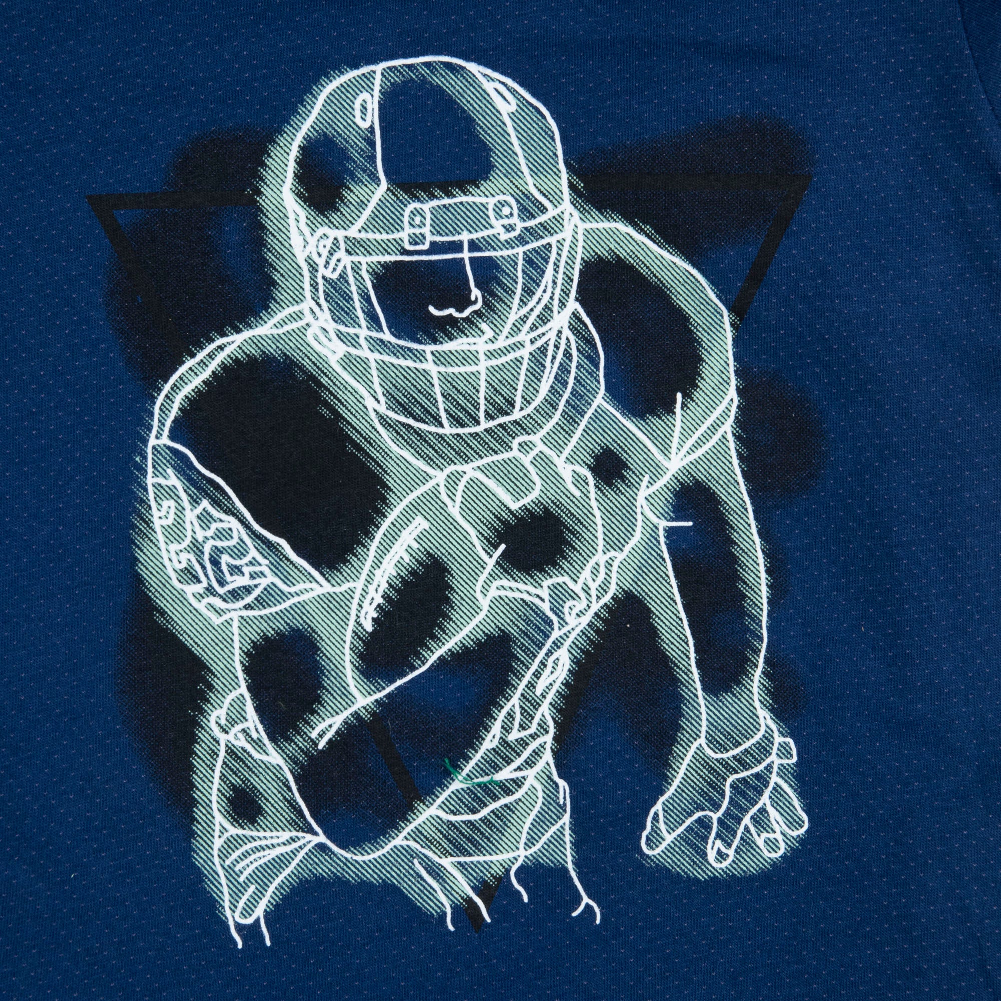 Navy Superhero Graphic T-Shirt