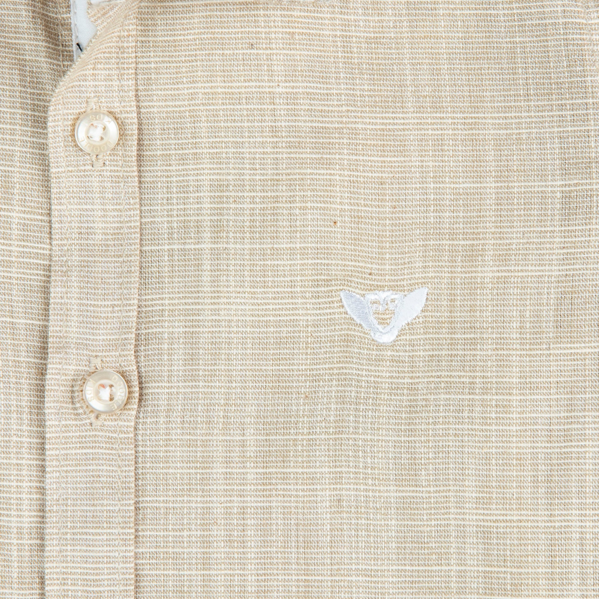 Logo Embroidered Casual Shirt