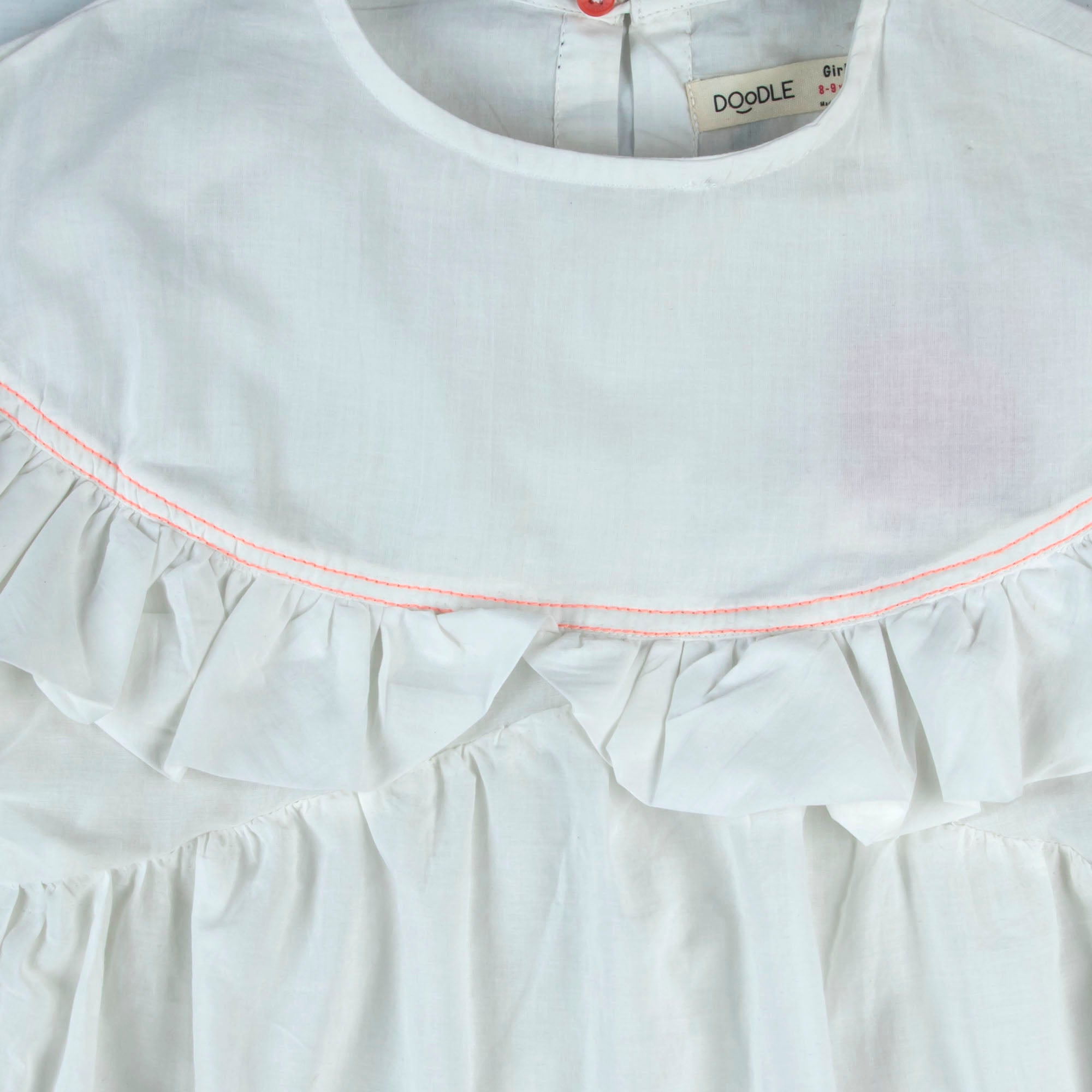 White Petal Kurti-Dress