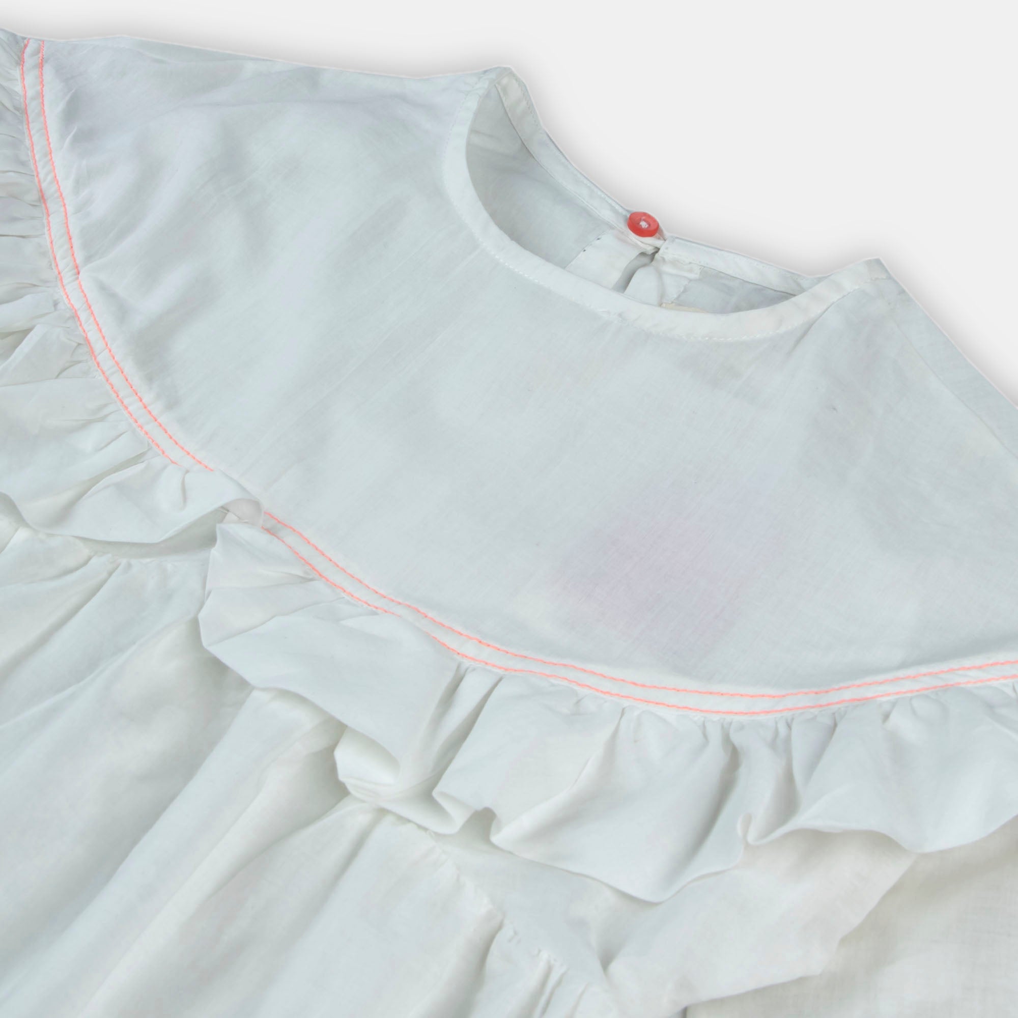 White Petal Kurti-Dress