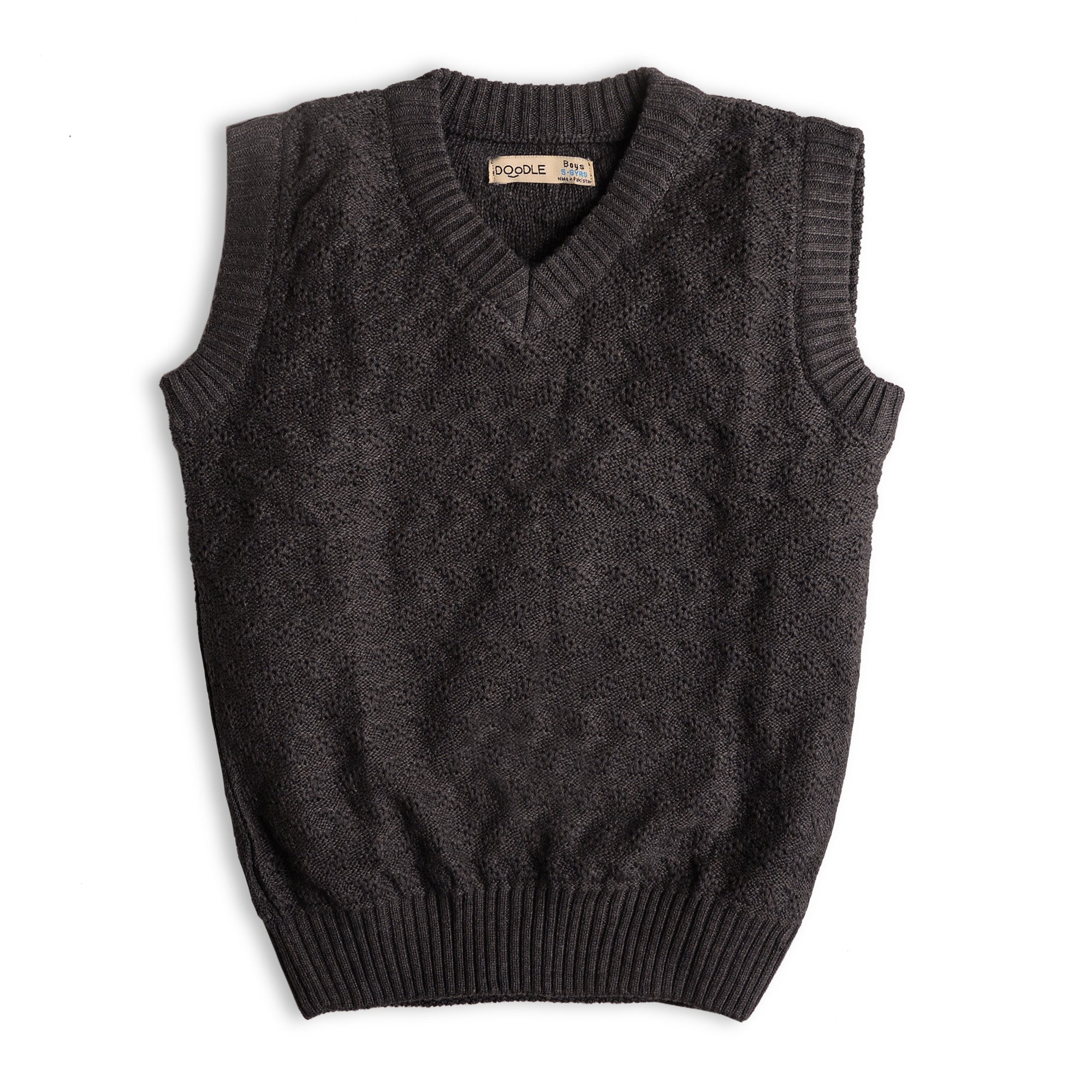 Gray Sleeveless Sweater