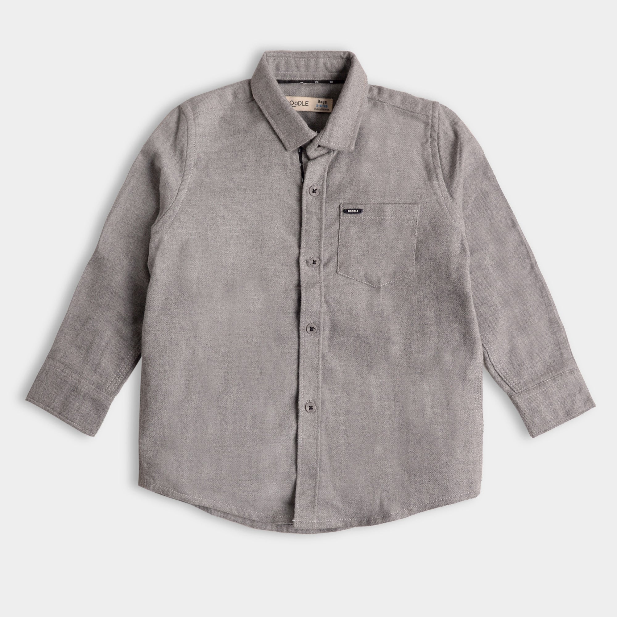Gray Boy Casual Shirt